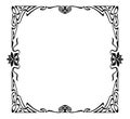 Art nouveau picture frame Royalty Free Stock Photo