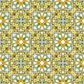 Art Nouveau seamless pattern. Floral motifs in retro style.