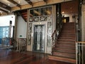 Art Nouveau Style Europe Belgium Brussels Musical Instruments Museum Vintage Antique Elevator Escalator Lift