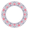 Art nouveau style round frame Royalty Free Stock Photo