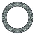 Art nouveau style round frame Royalty Free Stock Photo