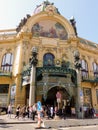 Art Nouveau town house in Prague, Czech Republic.