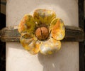 Art nouveau flower detail