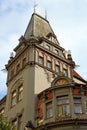 Historic building on Parizska street in Prague, Czech Republic