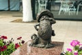 Art object `Little boar peasant`. Ryazan city.