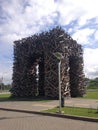 Art object `Perm gate` in Perm, Russia