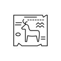 art, paint, antiques icon. Simple line, outline vector elements of archeology for ui and ux, website or mobile application