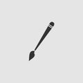 Art paint brush icon flat Royalty Free Stock Photo