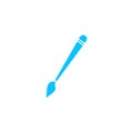 Art paint brush icon flat Royalty Free Stock Photo