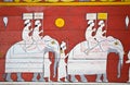 Art painting at the entrance to the temple