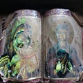 Art painting old orthodox book woodenbook