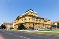 Art pavilion at King Tomislav square in Zagreb. Royalty Free Stock Photo