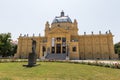 Art pavilion at King Tomislav square in Zagreb. Royalty Free Stock Photo