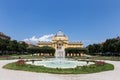 Art pavilion at King Tomislav square in Zagreb. Royalty Free Stock Photo