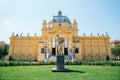 Art pavilion at summer in Zagreb, Croatia Royalty Free Stock Photo