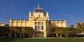 Art pavilion in Zagreb in autumn