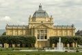 Art pavilion in Zagreb in spring time