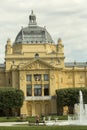 Art pavilion in Zagreb in spring time