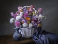Still life with luxurious bouquet of flower Royalty Free Stock Photo