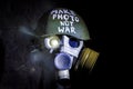 Art picture of a military gas mask