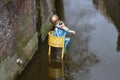 Art piece in the canal at `s-Hertogenbosch,Netherlands