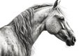 Beautiful animal style art pieces Ferocious Elegant Horse Drawing
