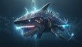 robotic shark art