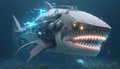 robotic shark art