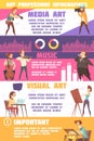 Art Professions Infographic Set