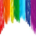 Art rainbow brush abstract color background