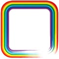 Art rainbow frame abstract vector background 4 Royalty Free Stock Photo