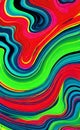 Art rainbow psychedelic oil paint abstract graphic poster web page PPT background. Digital art wallpaper. Royalty Free Stock Photo