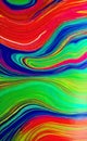 Art rainbow psychedelic oil paint abstract graphic poster web page PPT background. Digital art wallpaper. Royalty Free Stock Photo