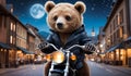 The Art of Rebellion: The Bear on the Motorcycle
