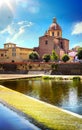 Art romantic view in Florence. Italy. Royalty Free Stock Photo