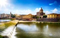 Art romantic view in Florence. Italy. Toscana; Old town Royalty Free Stock Photo