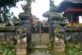 Art sculpture and carved antique deity angel god of hindu statue balinese style in Pura Ulun Danu Bratan or Pura Bratan Hindu