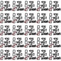 Seamless pattern of choose man and woman Thai word