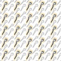 Seamless pattern of cute sperm cartoon