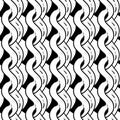 seamless pattern of wavy lines. geometric wavy background Royalty Free Stock Photo