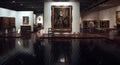 Art collection Inside Calouste Gulbenkian museum in Lisbon - room