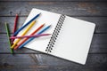 Art Sketchpad Colored Pencils Royalty Free Stock Photo