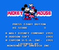 Art of start screen of Mickey Mousecapade classic video game, pixel design vector illustration Royalty Free Stock Photo