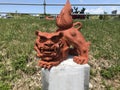 Art statue of Shisa or Shiisaa in Okinawa, Japan. Royalty Free Stock Photo