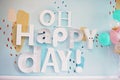 Art Store Wall Decor oh Happy Day Metal Letters