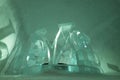 Art Suite, individually themed and hand carved by an artist in the Ice Hotel 365 in Jukkasjarvi in Sweden