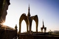 Art of temple in phetchaboon province north thailand Royalty Free Stock Photo