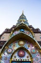 Art of temple in phetchaboon province north thailand Royalty Free Stock Photo