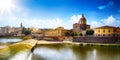 Travel in Europe; romantic view in Florence. Italy. Toscana; Old Royalty Free Stock Photo