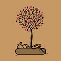 Art tree beautiful for your design Royalty Free Stock Photo